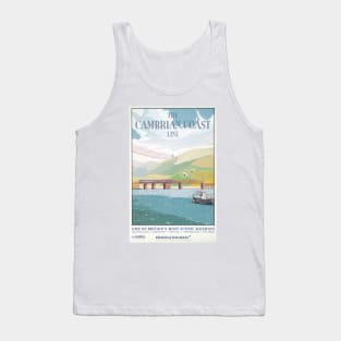 The Cambrian Coast Line - Vintage Railway Travel Poster - 1960s Tank Top